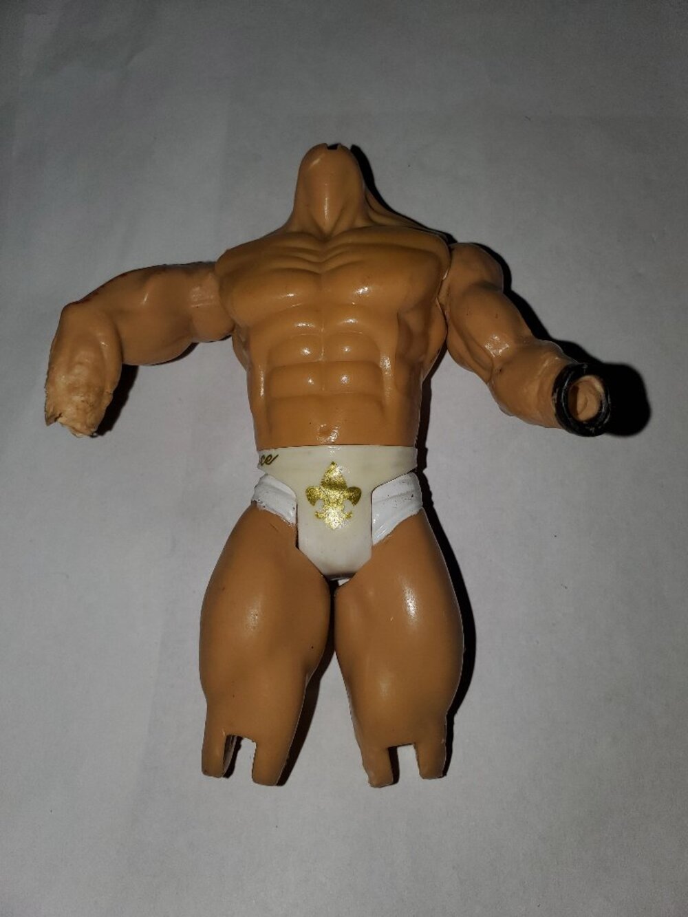 USED VINTAGE WWE WWW 2003 WRESTLING RENEE DUPREE 6" ACTION FIGURE MISSING HEAD A